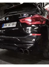 Capristo Exhaust Valved Exhaust System w/ 200 Cell Sport Cat Mid Pipes & Carbon Fiber Tips BMW X3M Competition                                     - 02BM12503001 - Image 5