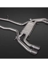 Capristo Exhaust Valved Exhaust System w/ 200 Cell Sport Cat Mid Pipes & Carbon Fiber Tips BMW X3M Competition                                     - 02BM12503001 - Image 6
