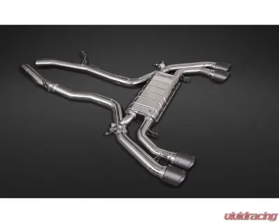 Capristo Exhaust Valved Exhaust System w/ 200 Cell Sport Cat Mid Pipes & Carbon Fiber Tips BMW X3M Competition - 02BM12503001