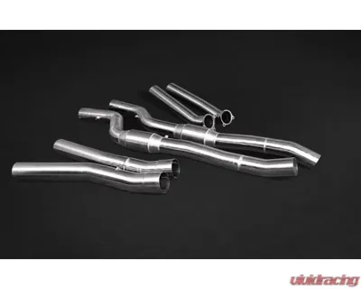 Capristo Exhaust OE Actuators Valved Exhaust System w/ Mid Silencer Delete & 200 Cell Sport Cat Mid Pipes Rolls Royce Cullinan - 02RR12903004