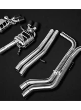 Capristo Exhaust Black Valved Exhaust with Bevelled Carbon Fiber Tips Audi RS6 | RS7 C8 2019-2024                                     - 02AU01903036-B - Image 3