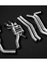 Capristo Exhaust Black Valved Exhaust with Carbon Fiber Tips Audi RS6 | RS8 C8 2019-2024                                     - 02AU01903037-B - Image 3