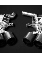 Capristo Exhaust Black Valved Exhaust with Carbon Fiber Tips Audi RS6 | RS8 C8 2019-2024                                     - 02AU01903037-B - Image 2