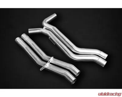 Capristo Exhaust Black Valved Exhaust with Carbon Fiber Tips Audi RS6 | RS8 C8 2019-2024 - 02AU01903037-B