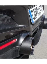 Capristo Exhaust Gold Carbon End Pipe Shells for Ferrari F8 2020-2022, Matte Finish                                     - 02FE12303015 - Image 3