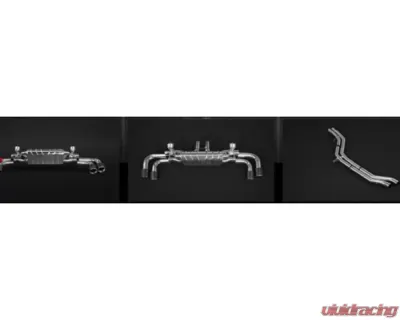 Capristo Exhaust Black Valved Exhaust with Middle Silencer Spare and Carbon Tips Lamborghini Urus 2018-2023 - 02LA11203008-B