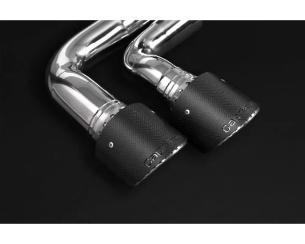 Capristo Exhaust Red Valved Exhaust with Middle Silencer Spare and Carbon Tips Lamborghini Urus 2018-2023 - 02LA11203008-R