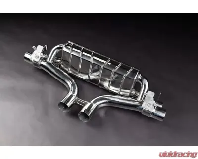 Capristo Exhaust Silver Valved Exhaust with Middle Silencer Spare and Wicrom Tips Lamborghini Urus Performante - 02LA11203028-S