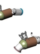 Capristo Exhaust OPF Replacement 200 Cell Cats for Maserati MC20 2022 T309 Stainless Steel                                     - 02MA09203011 - Image 2