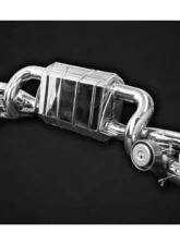 Capristo Exhaust Black Complete Valved Exhaust System with Carbon Tips (CES3) Porsche 718 Spyder | GTS | Cayman GT4                                     - 02PO01003021-B - Image 6