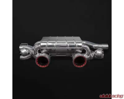 Capristo Exhaust Black 250 Cell Sports Cats Valved Exhaust with Carbon Tips (CES3) Porsche 991.2 Carrera | GTS - 02PO03903035-B