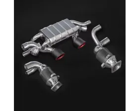 Capristo Exhaust Black 250 Cell Sports Cats Valved Exhaust with Carbon Tips (for PSE) Porsche 991.2 Carrera | GTS