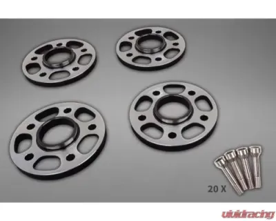 Capristo Wheel Spacers 11mm Front / 17mm Rear (Circle Shape) with Titanium Wheel Bolts Ferrari 488/F8/SF90 2019-2023 - 01FE08703017