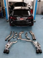 Capristo Exhaust OE Actuators Valved Exhaust System w/ Carbon Fiber Tips Audi RS6 C8 2019-2025                                     - 02AU01903037 - Image 10