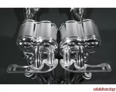 Capristo Exhaust Racing Valved Exhaust System w/ Headers, Sports Cats & Ceramic Coated Tip Lamborghini Murcielago LP640 2001-2010 - 02LA01403008