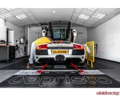 Capristo Exhaust Racing Valved Exhaust System w/ Headers, Sports Cats & Ceramic Coated Tip Lamborghini Murcielago LP640 2001-2010 - 02LA01403008