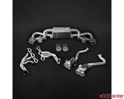 Capristo Exhaust Complete Valved Exhaust System w/ Carbon Tips For PSE Porsche 718 Spyder | Cayman 2017-2023 - 02PO01003021