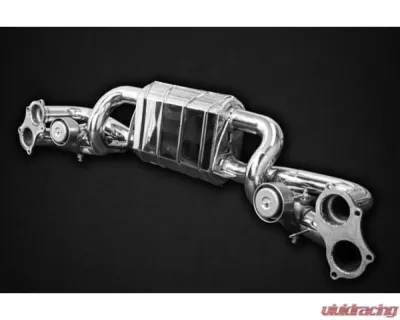 Capristo Exhaust Complete Valved Exhaust System w/ Carbon Tips For PSE Porsche 718 Spyder | Cayman 2017-2023 - 02PO01003021