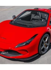 Capristo Exhaust Carbon Fiber Front Spoiler & Side Air Guides Set Ferrari F8 Tributo | Spider 2020-2022                                     - 03FE12310004LG - Image 4