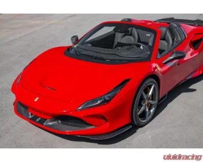 Capristo Exhaust Carbon Fiber Front Spoiler & Side Air Guides Set Ferrari F8 Tributo | Spider 2020-2022 - 03FE12310004LG