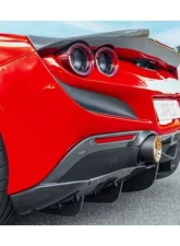 Capristo Exhaust Carbon Fiber Rear Spoiler Ferrari F8 Tributo | Spider 2020-2022                                     - 03FE12310007LG - Image 7