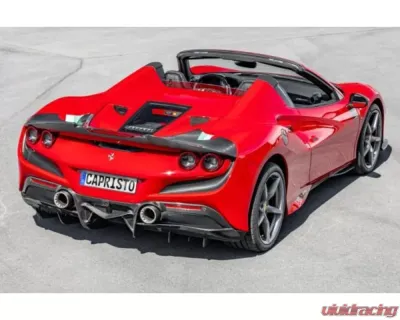 Capristo Exhaust Carbon Fiber Rear Spoiler Ferrari F8 Tributo | Spider 2020-2022 - 03FE12310007LG