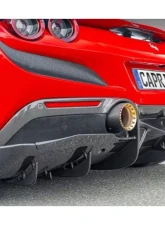 Capristo Exhaust Carbon Fiber Rear Diffuser Ferrari F8 Tributo | Spider 2020-2022                                     - 03FE12310008LG - Image 5