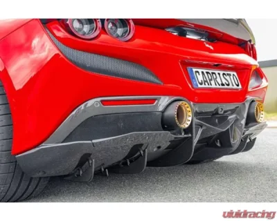 Capristo Exhaust Carbon Fiber Rear Diffuser Ferrari F8 Tributo | Spider 2020-2022 - 03FE12310008LG