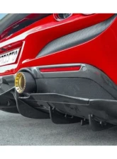 Capristo Exhaust Carbon Fiber Rear Diffuser Ferrari F8 Tributo | Spider 2020-2022                                     - 03FE12310008LG - Image 5