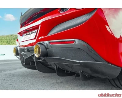 Capristo Exhaust Carbon Fiber Rear Diffuser Ferrari F8 Tributo | Spider 2020-2022 - 03FE12310008LG