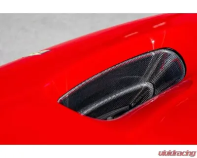Capristo Exhaust 2 Piece Carbon Fiber Front Air Vents Ferrari F8 Tributo | Spider 2020-2022 - 03FE12310012LG