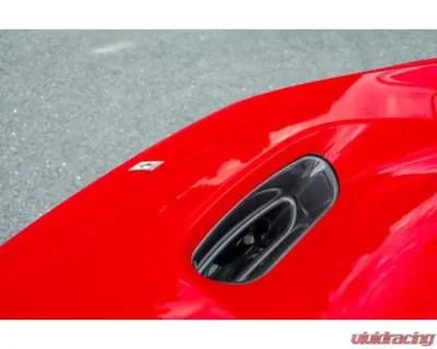 Capristo Exhaust 2 Piece Carbon Fiber Front Air Vents Ferrari F8 Tributo | Spider 2020-2022 - 03FE12310012LG