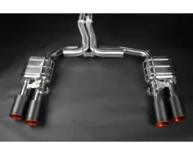 Capristo Exhaust Valved Catback Exhaust System w/OE Actuators Capristo Tips Audi S8 D5