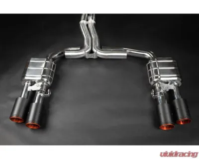 Capristo Exhaust Valved Catback Exhaust System w/OE Actuators Capristo Tips Audi S8 D5 - 02AU09403014