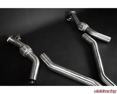 Capristo Exhaust Valved Catback Exhaust System w/OE Actuators Capristo Tips Audi S8 D5 - 02AU09403014
