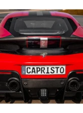 Capistro Exhaust Red Carbon End Pipe Shells Ferrari 488 Pista 2019-2021                                     - 02FE08703023-R - Image 3