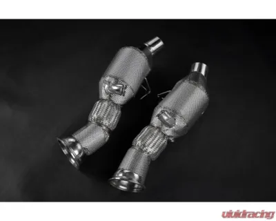 Capistro Exhaust 100 Cell Sport Cat Downpipes Ferrari 296 GTB | GTS 2021-2025 - 02FE13803023