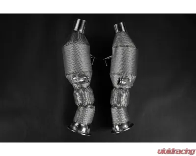 Capistro Exhaust 100 Cell Sport Cat Downpipes Ferrari 296 GTB | GTS 2021-2025 - 02FE13803023
