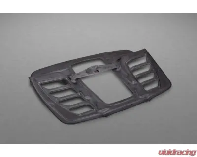 Capistro Exhaust Primed Top | Clear Gloss Bottom Carbon and Glass Bonnet Raw Ferrari 458 Spider 2011-2015 - 03FE004100063L