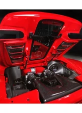 Capistro Exhaust Primed Top | Clear Gloss Bottom Carbon and Glass Bonnet Raw Ferrari 458 Spider 2011-2015                                     - 03FE004100063L - Image 4