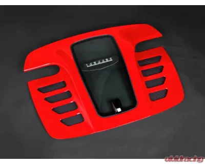 Capistro Exhaust Primed Top | Clear Gloss Bottom Carbon and Glass Bonnet Raw Ferrari 458 Spider 2011-2015 - 03FE004100063L