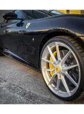 Capistro Exhaust Carbon Fiber Side Skirts with Small Fin Ferrari Roma 2020+                                     - 03FE13010004 - Image 2