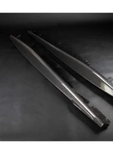 Capistro Exhaust Carbon Fiber Side Skirts with Small Fin Ferrari Roma 2020+                                     - 03FE13010004 - Image 8