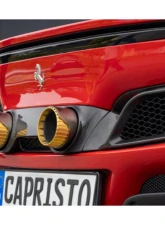Capistro Exhaust Gold Twin Tailpipe Carbon Conversion Ferrari 296 GTB | GTS 2021-2025                                     - 03FE13810003-G - Image 14