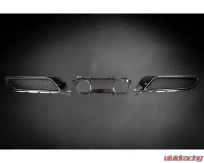 Capistro Exhaust Gold Twin Tailpipe Carbon Conversion Ferrari 296 GTB | GTS 2021-2025 - 03FE13810003-G
