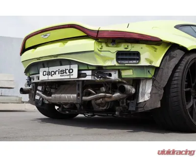 Capristo Exhaust OE Actuators Valved Exhaust w/ Silver Carbon Tips Aston Martin Vantage | AMR M177 - 02AM050030XX-S