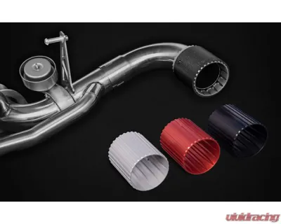 Capristo Exhaust OE Actuators Valved Exhaust w/ Silver Carbon Tips Aston Martin Vantage | AMR M177 - 02AM050030XX-S