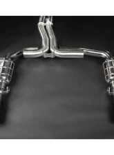 Capristo Exhaust OE Actuators Valved Catback Exhaust System w/ Capristo Carbon with Silver Tips Audi S8 D5                                     - 02AU09403014-CS - Image 2