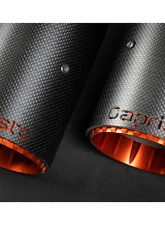 Capristo Exhaust OE Actuators Valved Catback Exhaust System w/ Capristo Carbon with Silver Tips Audi S8 D5                                     - 02AU09403014-CS - Image 4
