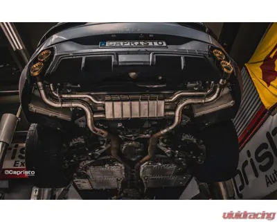 Capristo Exhaust OE Actuators Valved Exhaust System w/ Red & Wicrom Tips BMW XM - 02BM13403001-R